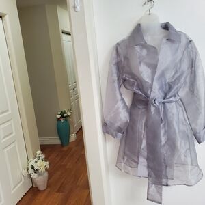 Tabi Tulle Trench Coat Wrap L/XL